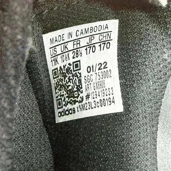 Adidas Goletto VIII FG J Black Blue Kids Youth Size 11K Soccer Cleats GX6906 - Picture 7 of 7